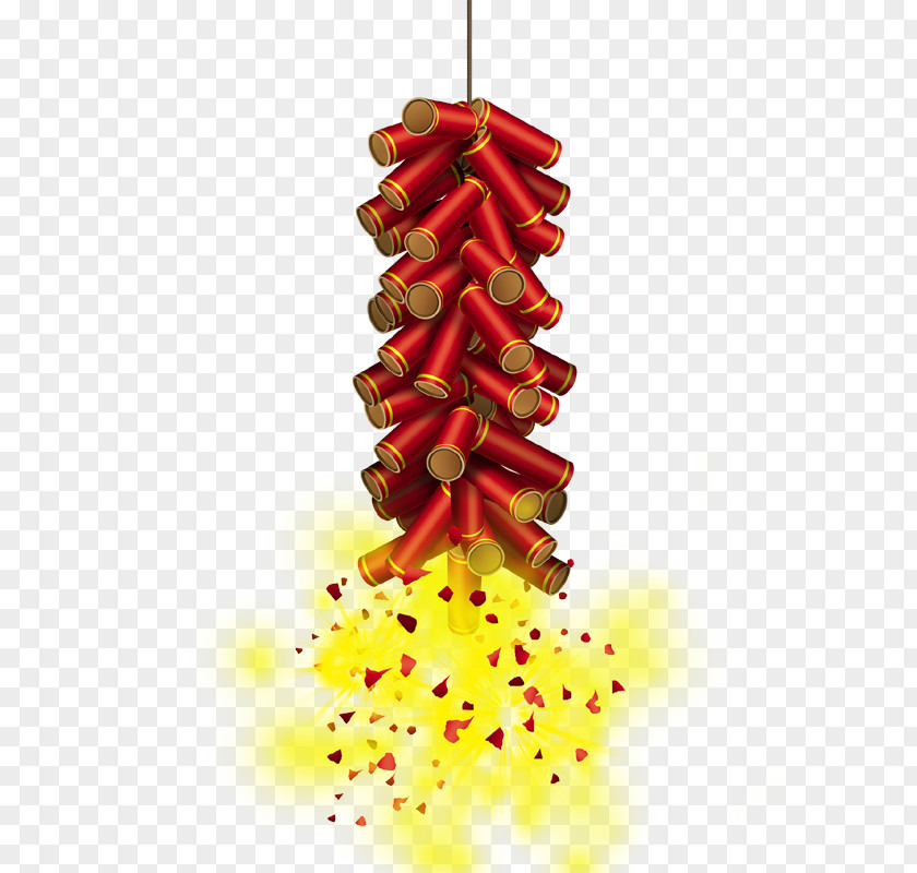 Chinese New Year Lantern Festival Firecracker Tangyuan PNG