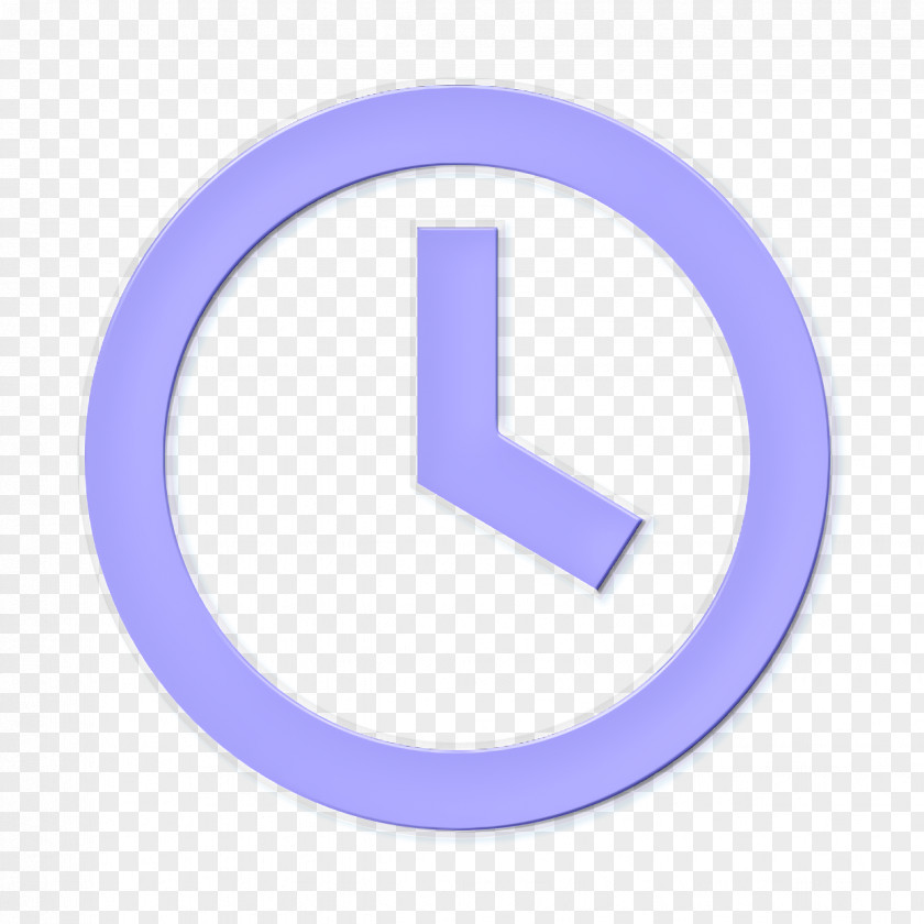Logo Electric Blue Clock Icon PNG