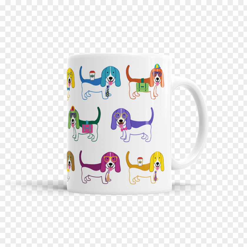 Doggy Style Basset Hound Beagle Akita Coffee Cup PNG