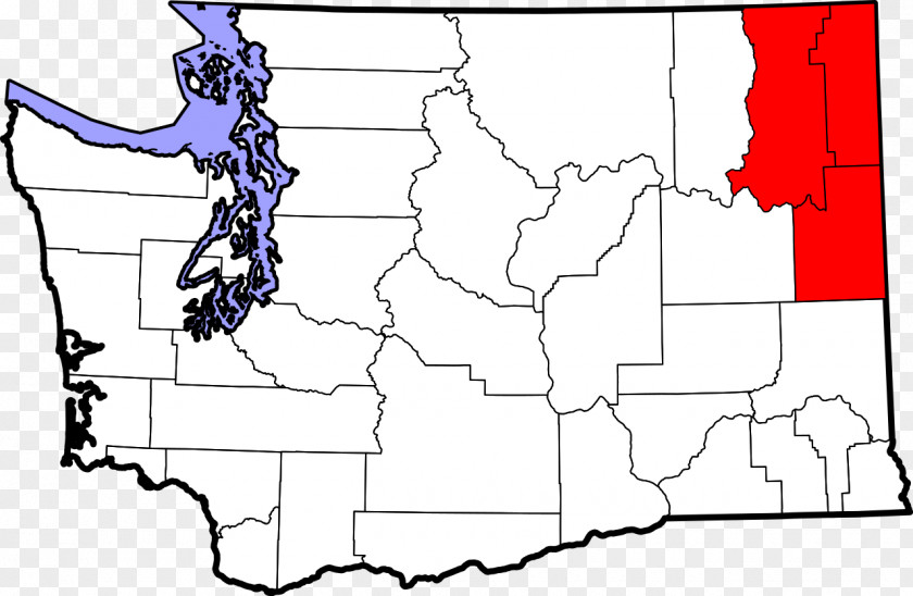 Map Spokane Valley Cheney Pullman Metropolitan Area Spokane–Coeur D'Alene Combined Statistical PNG