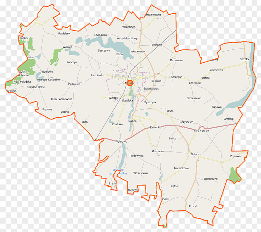 Map Stawiska, Mogilno County City Szerzawy, Kuyavian-Pomeranian Voivodeship PNG