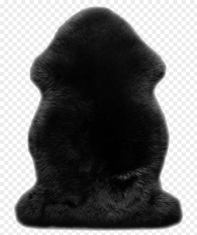 Sheepskin Fur Snout Black M PNG