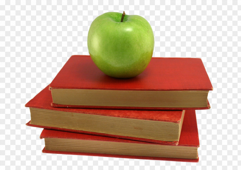 Apple On Books Book Reading Information Blog PNG