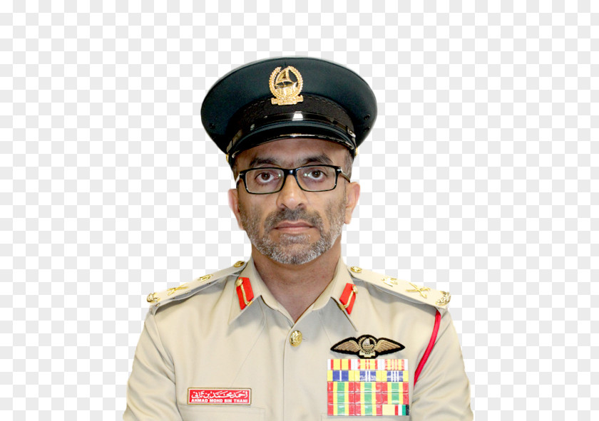 Dubai Police Force Army Officer Colonel PNG