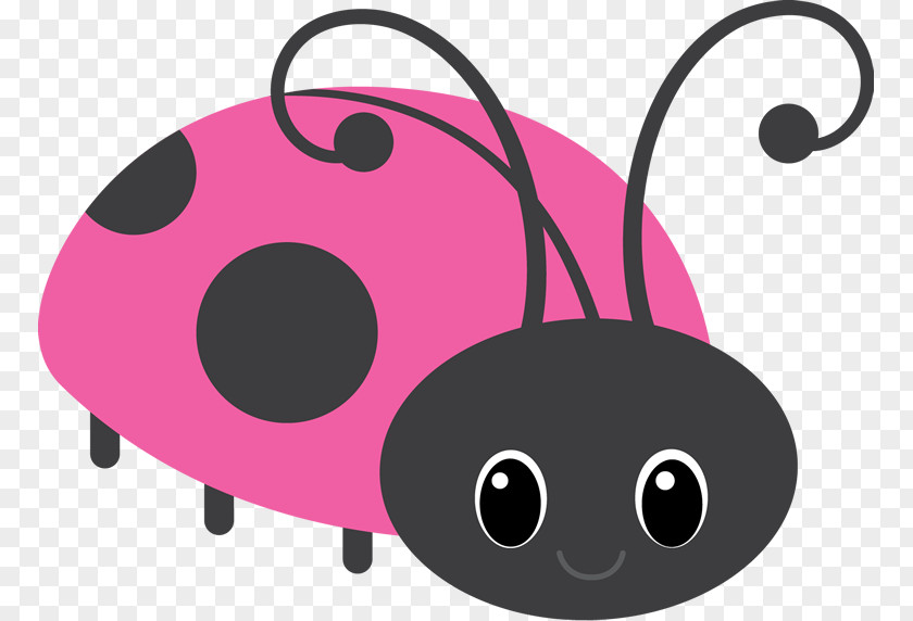 Mariquita Ladybird Beetle Party Pink Clip Art PNG