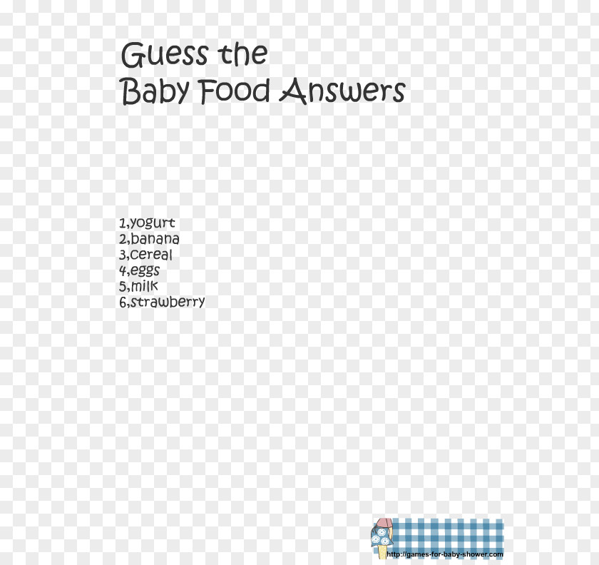 Party Baby Shower Infant Game Food PNG