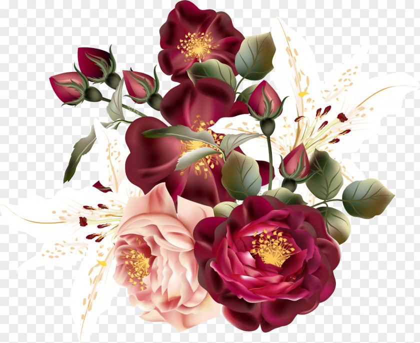 Red Flowers PNG flowers clipart PNG