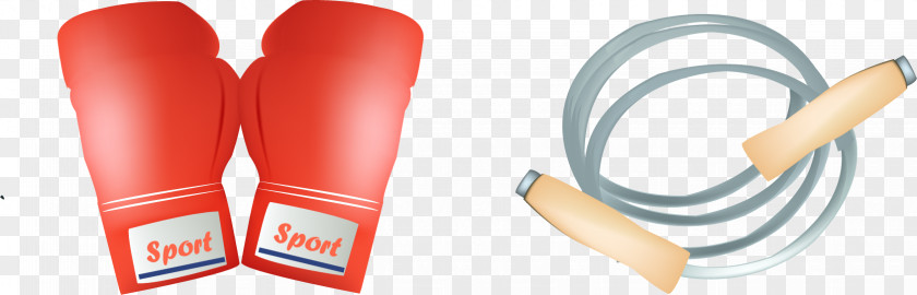 Vector Skipping Boxing Gloves Glove Rope PNG