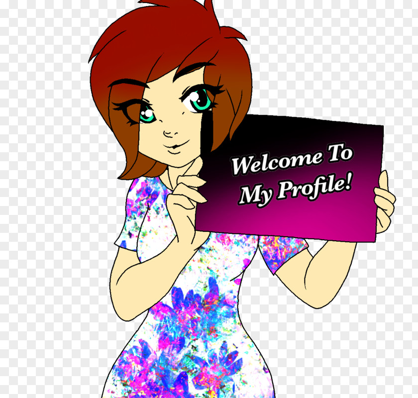 Welcome Cartoon Poster Art PNG