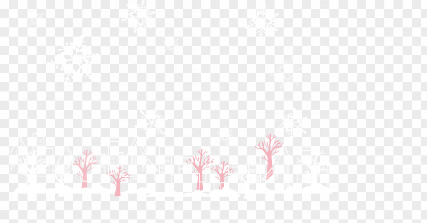 Winter Snow Flower White Angle Pattern PNG