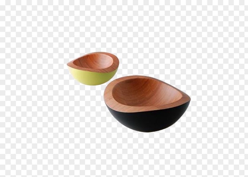 Wood Material Creative Dishes Bowl Ceramic PNG