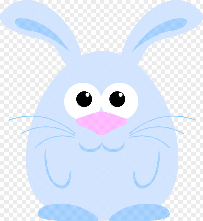 Cartoon White Rabbit Blue Rabbits And Hares PNG