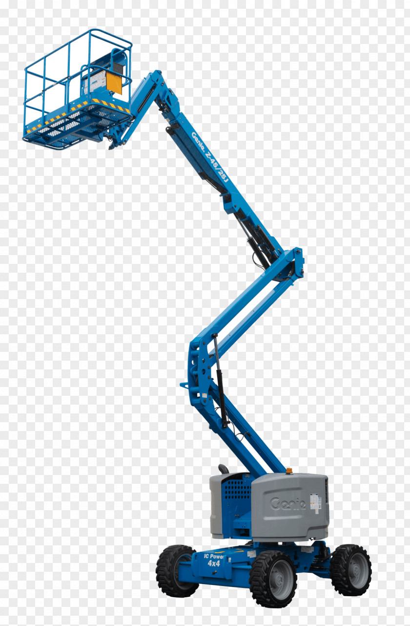 Gold Scissor Aerial Work Platform Genie Elevator Architectural Engineering JLG Industries PNG