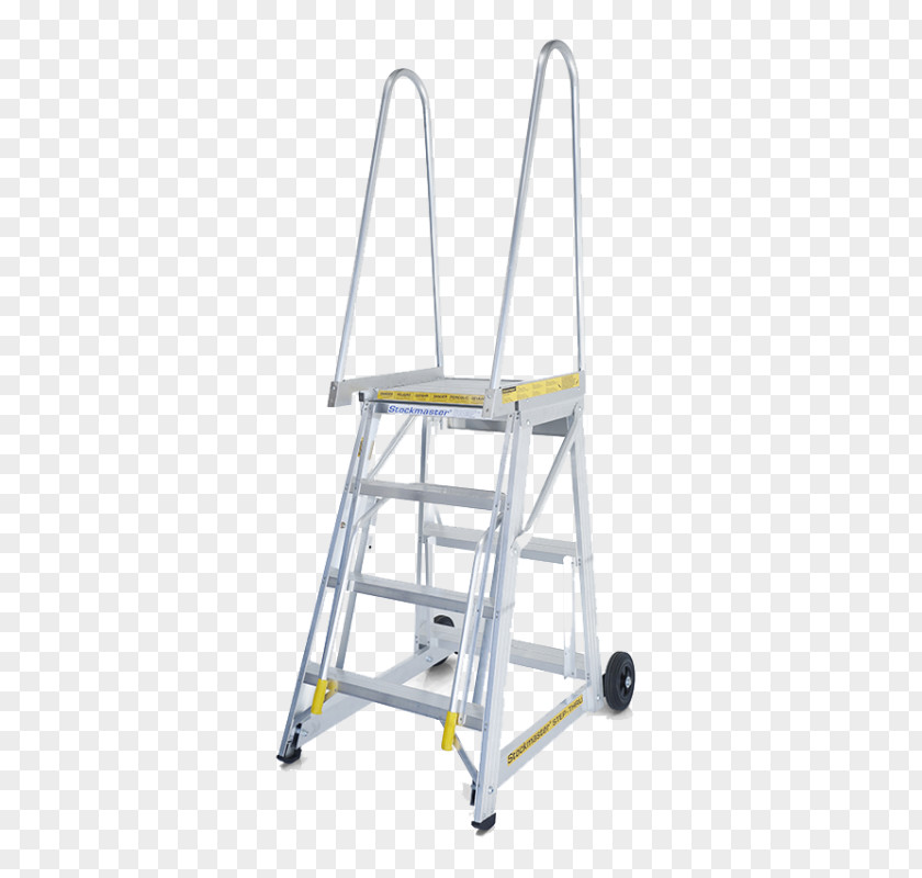 Ladder EN 131 Metal Stairs Aerial Work Platform PNG