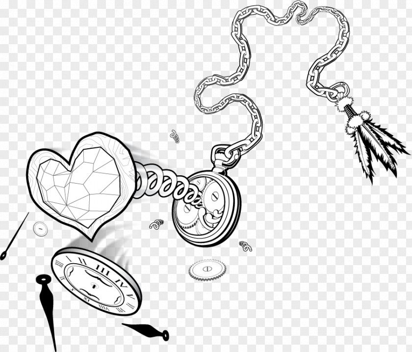 Time Flies Drawing Line Art Cartoon Body Jewellery Clip PNG