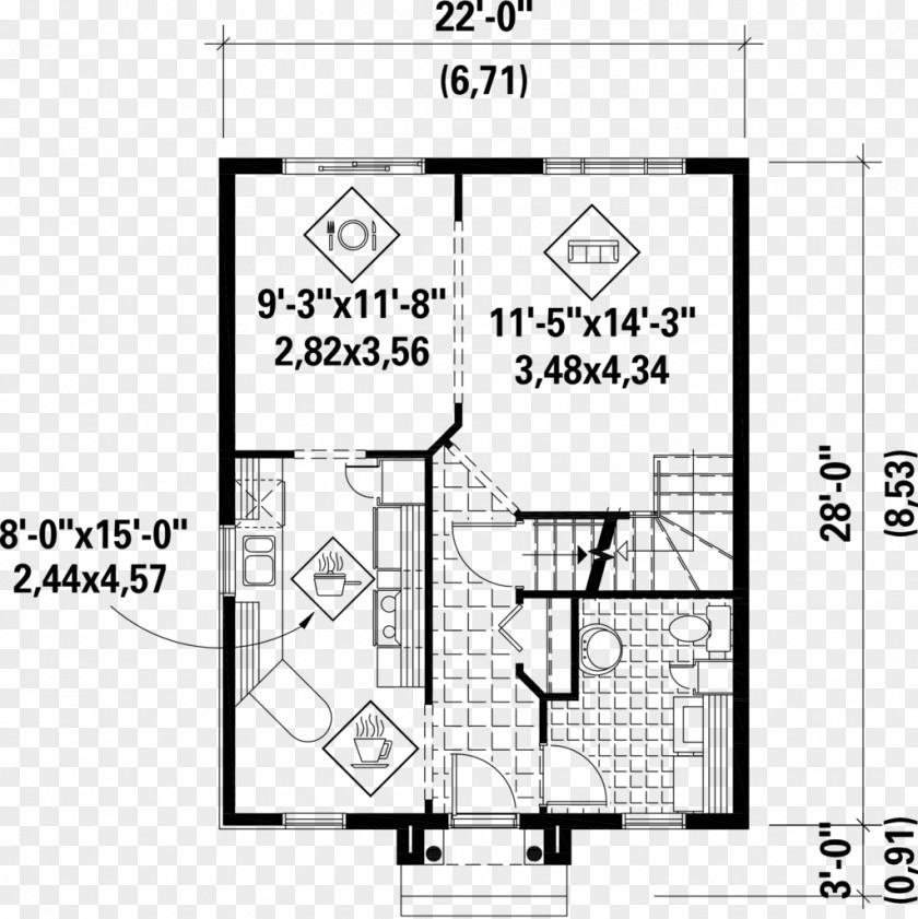 European Style Square Floor Plan Line Pattern PNG