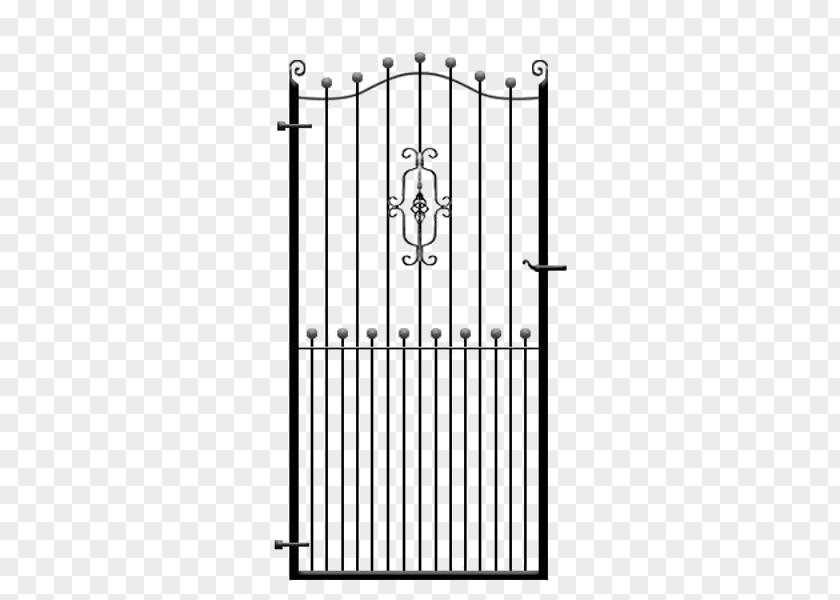 Fence Wrought Iron Gate Steel PNG