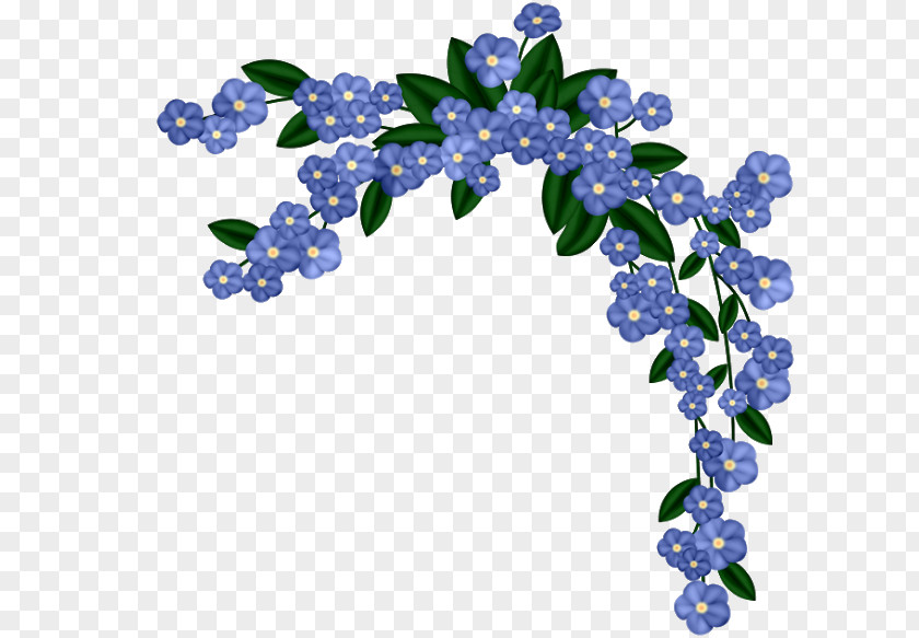 Flower Floral Design Violet Blue Purple PNG