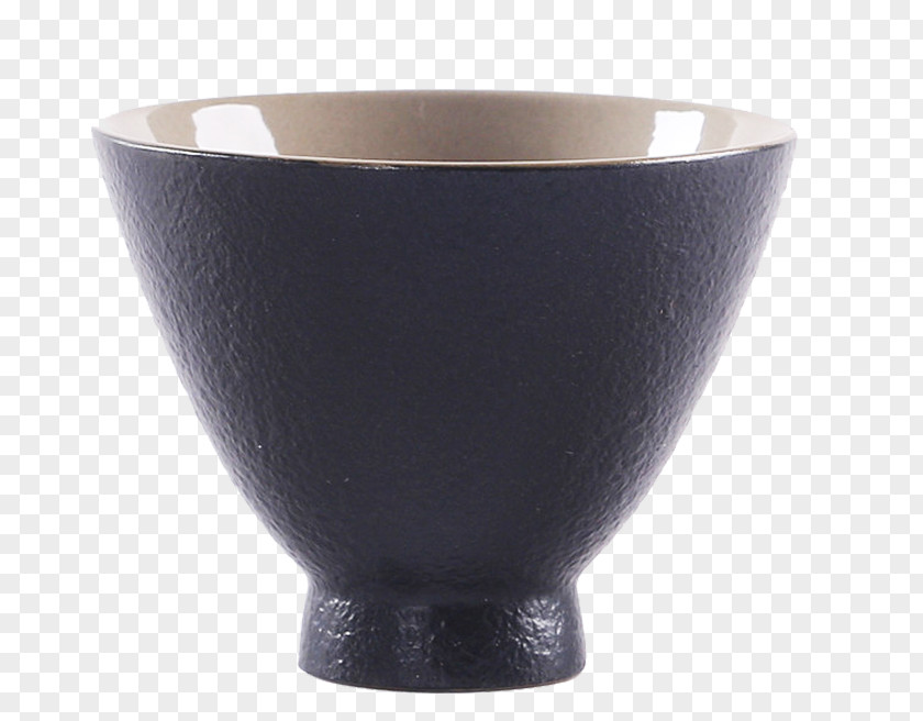 Handmade Black Tea Bowl Teacup PNG