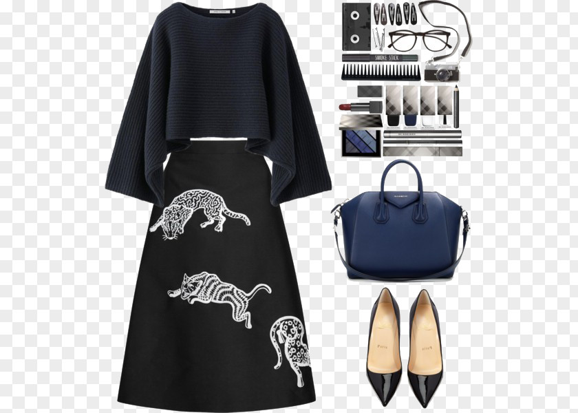 Black Suit And High Heels Fashion Skechers Skirt Shoe PNG