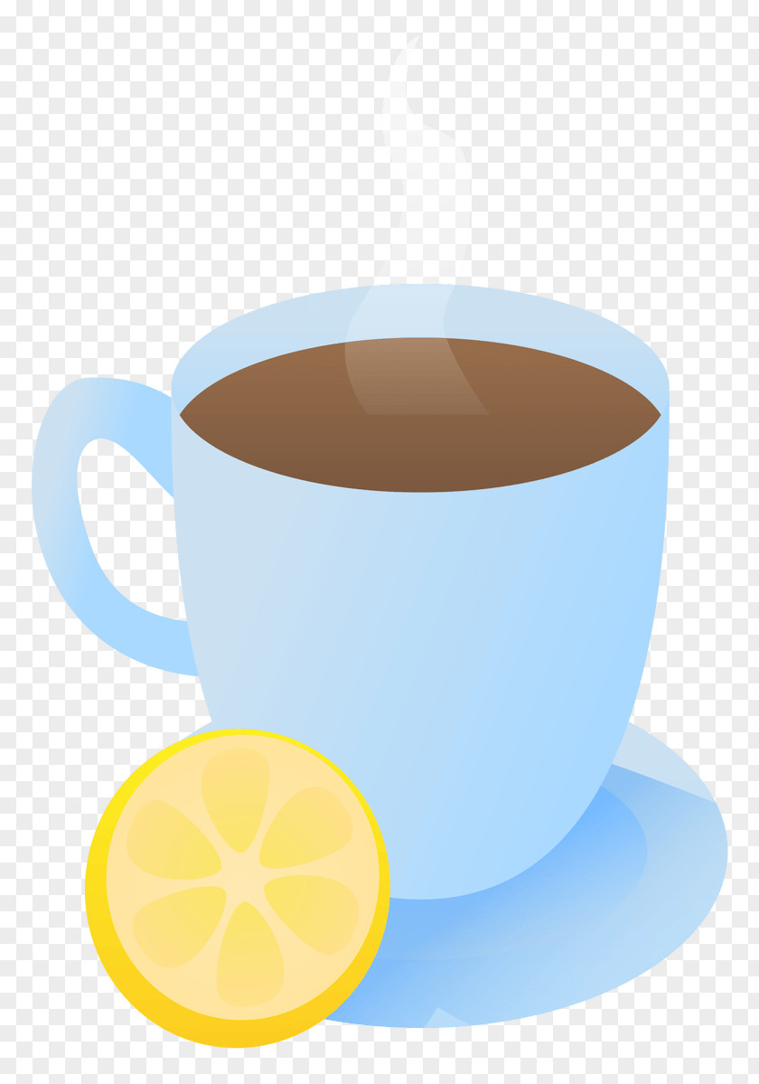 Lemon And Tea Coffee Cup Earl Grey Mug PNG