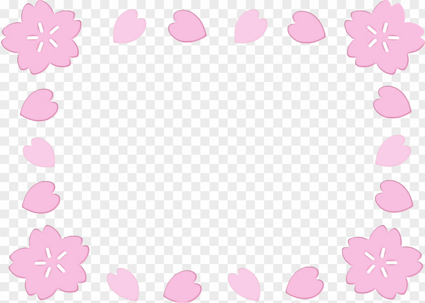 Pink Heart Floral PNG