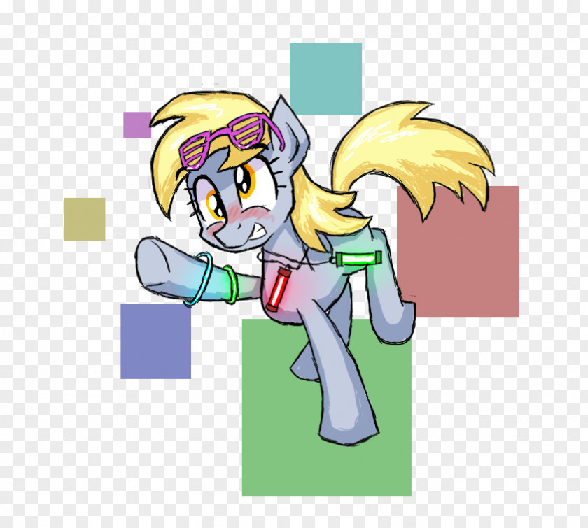 Rave Party Horse Pony Graphic Design PNG