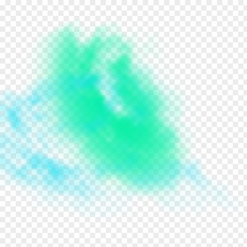 Green Light Fog Effect Circle Turquoise Pattern PNG