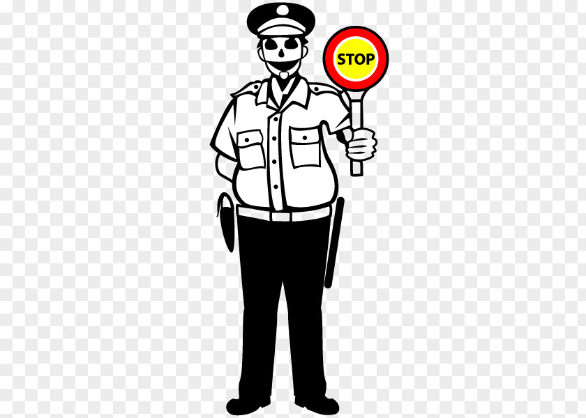 Vector Traffic Police Officer Clip Art PNG