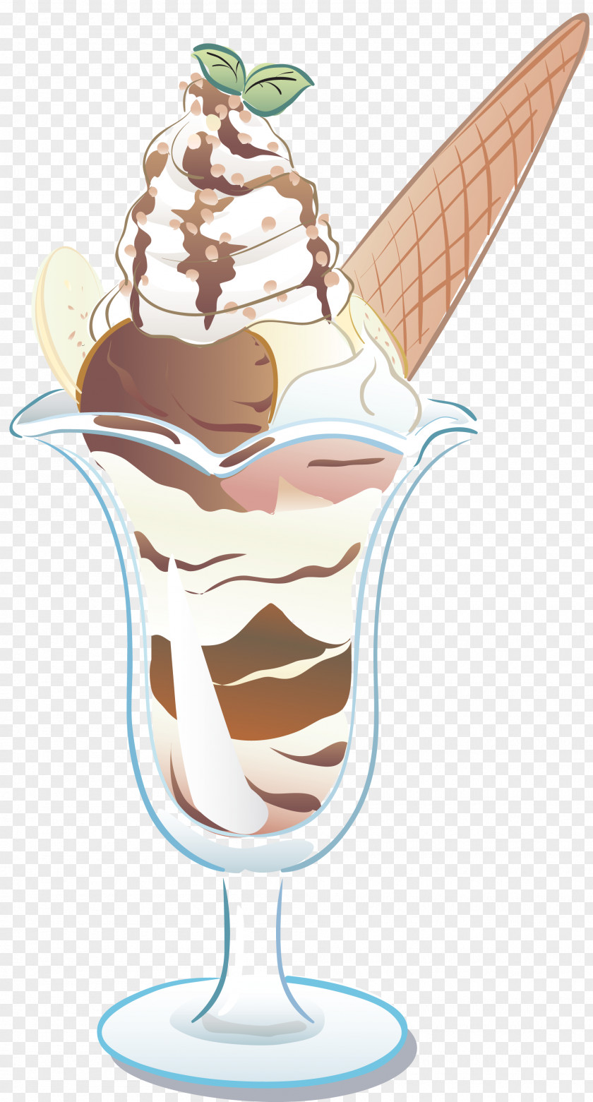 Ice Cream Cones Chocolate Sundae Parfait PNG