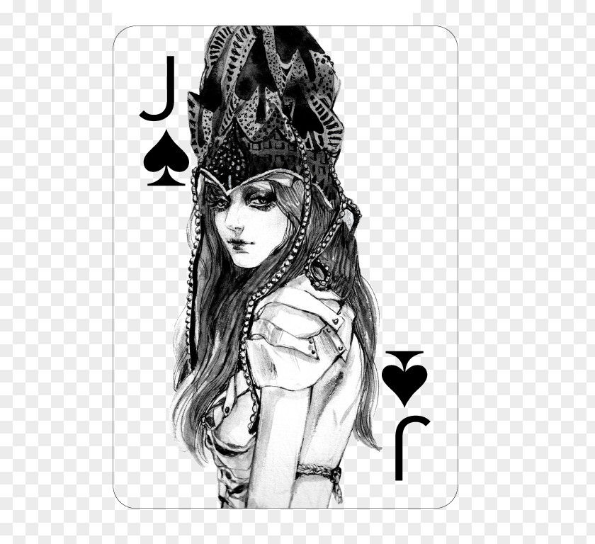 Queen Of Spades Fashion Illustration Playing Card Jack PNG