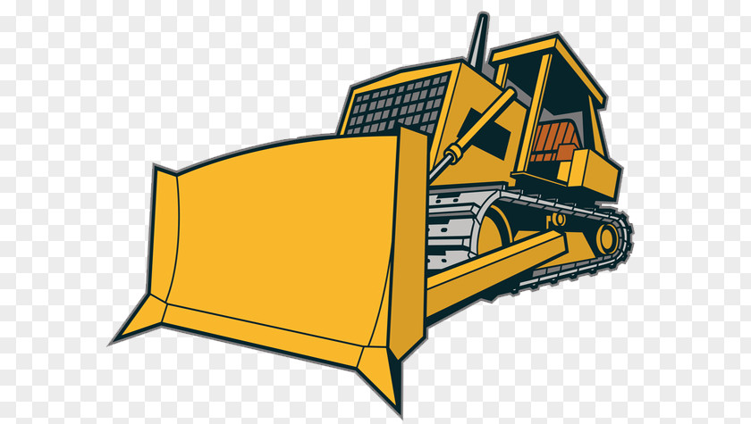 Vehicle Construction Equipment Bulldozer Yellow PNG