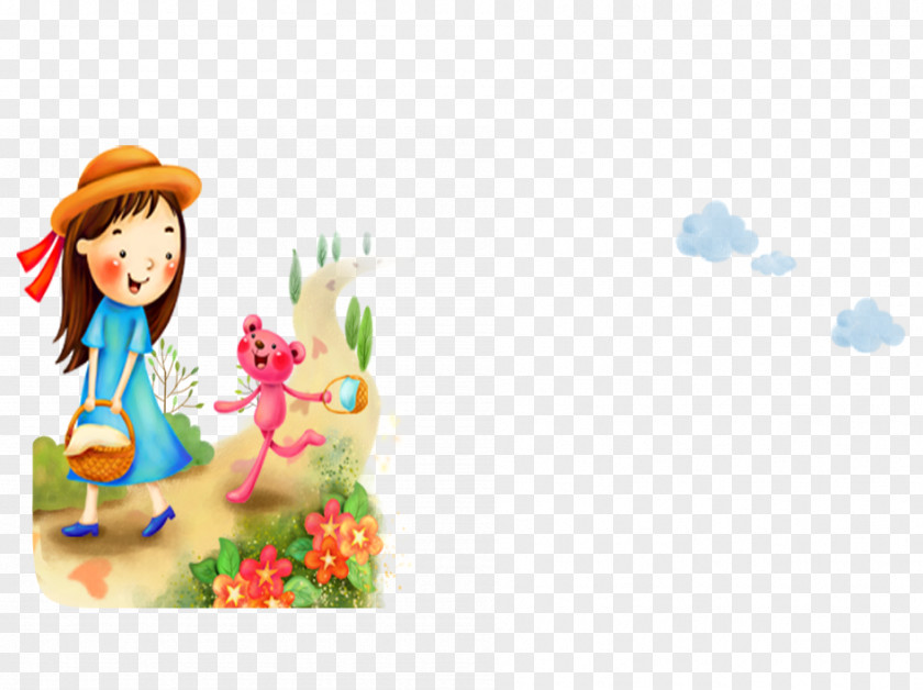 Fairy Tale Picnic Web Template Basket Download Illustration PNG