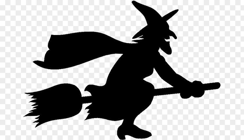Flying Witch Silhouette Witchcraft Clip Art PNG