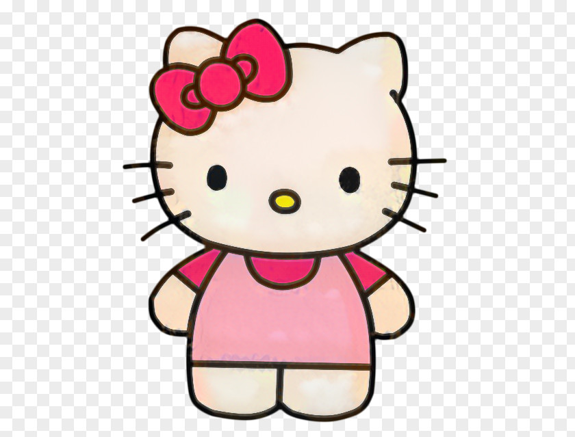 Smile Nose Hello Kitty Pink PNG