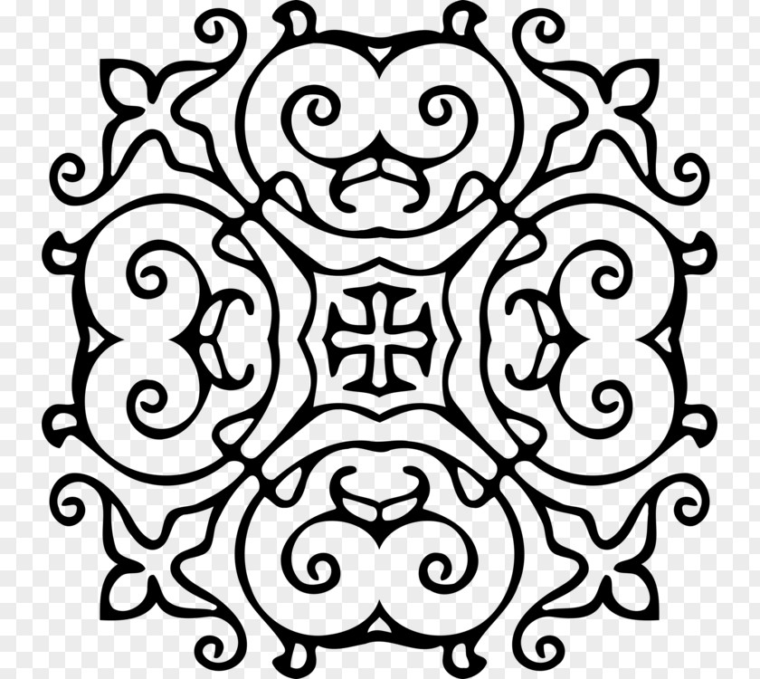 Style Motif Book Black And White PNG