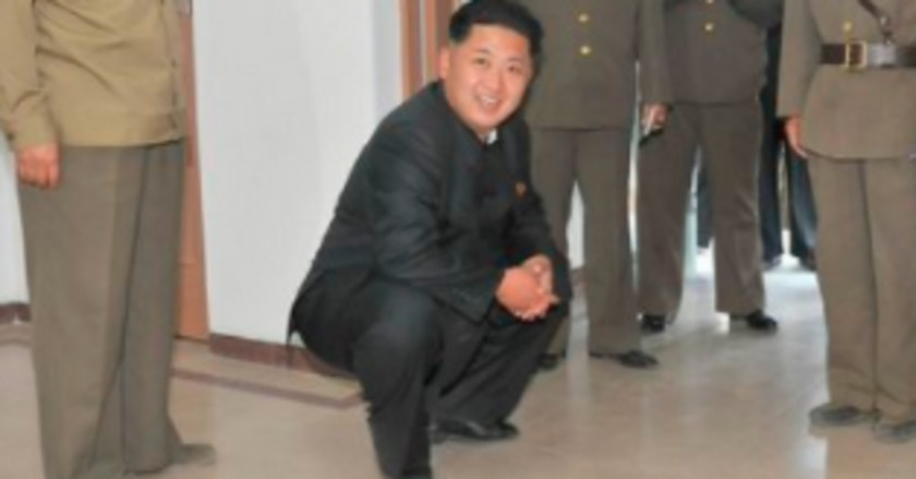 Kim Jong-un North Korea Squatting Position Korean Supreme People's Assembly PNG
