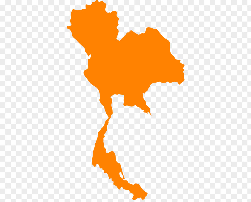 Map Of Thailand Vector PNG