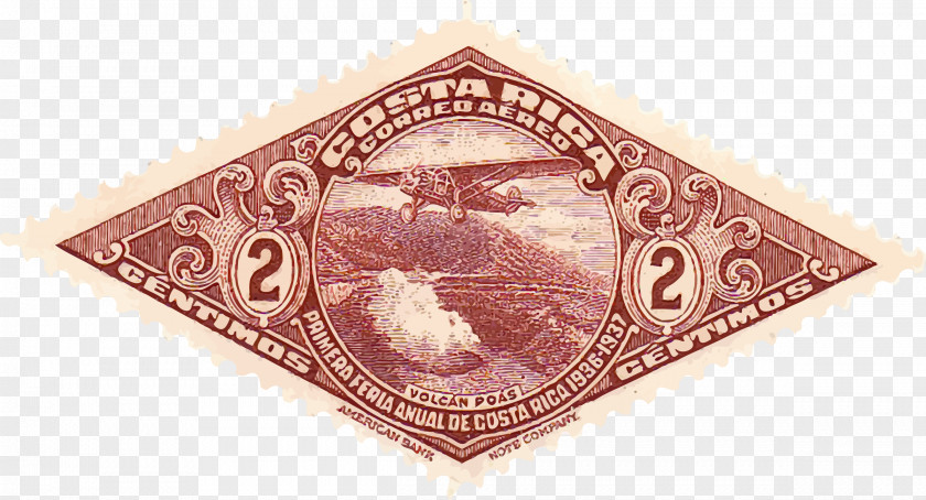 Post Stamp Costa Rica Postage Stamps Airmail PNG