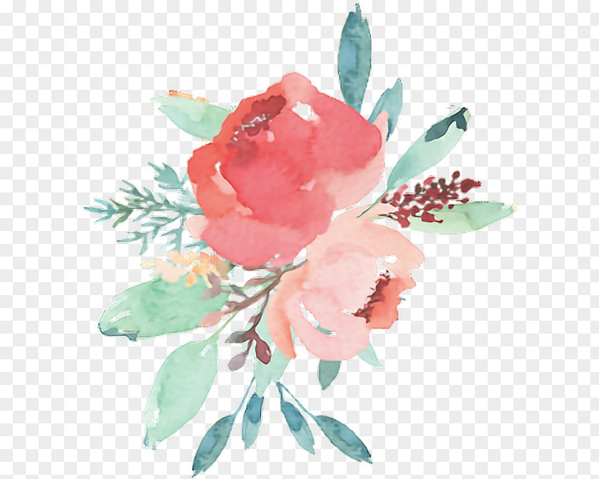 Prickly Rose Bouquet Of Flowers Drawing PNG