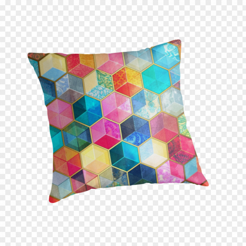 Boho Pattern T-shirt Throw Pillows Honeycomb Hoodie Hexagon PNG
