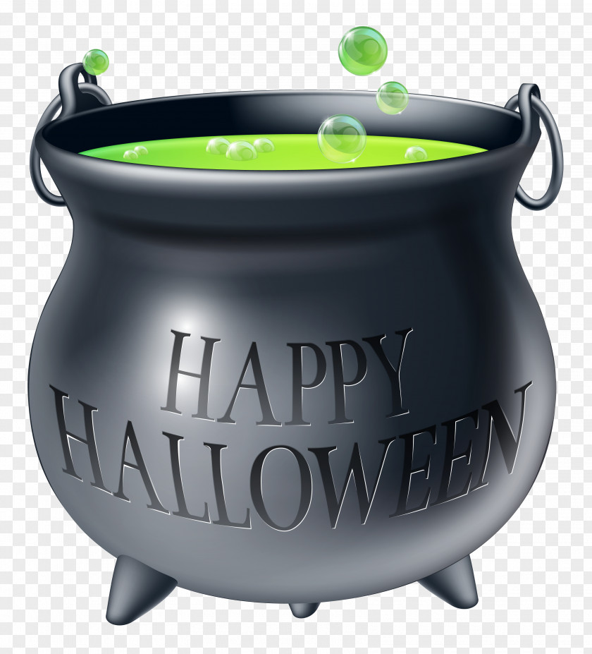 Happy Halloween Witch Cauldron Clipart Picture Confectionery Trick-or-treating Party PNG
