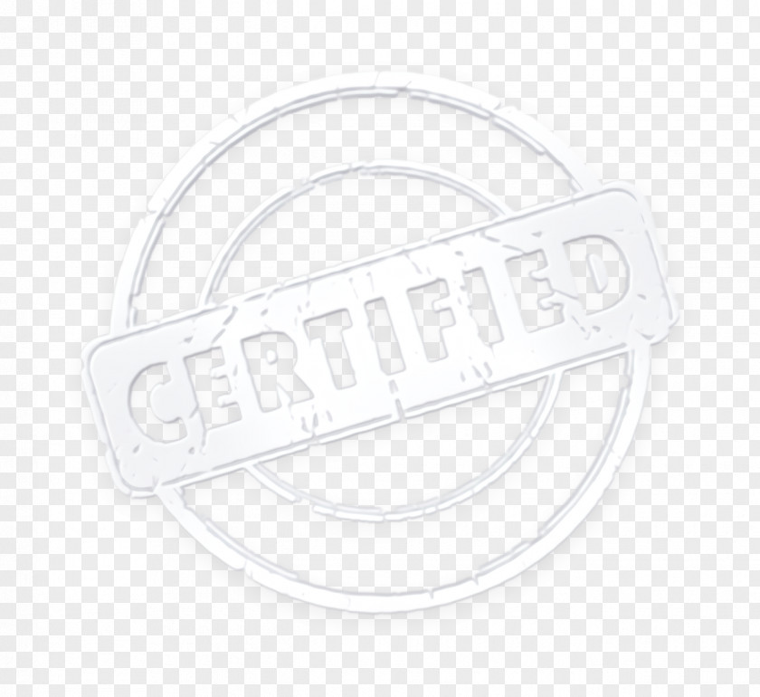 Icon Stationery Circular Label With Certified Stamp PNG