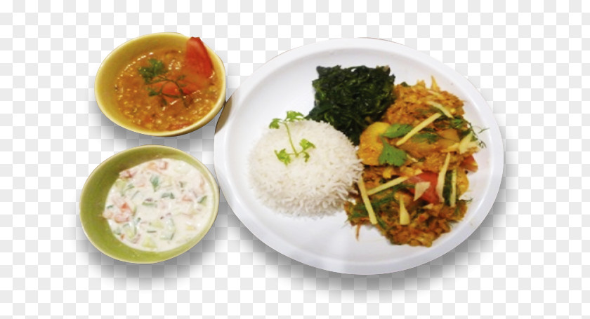 Veg Thali Vegetarian Cuisine Indian Cooked Rice Thai Lunch PNG