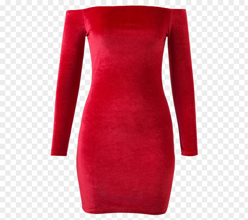 Velvet Gloves Red Dress Clothing Sleeve PNG