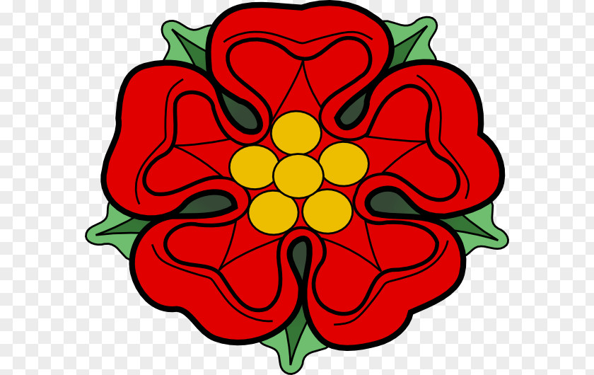 Flowers And Shields Rose Heraldry Clip Art PNG