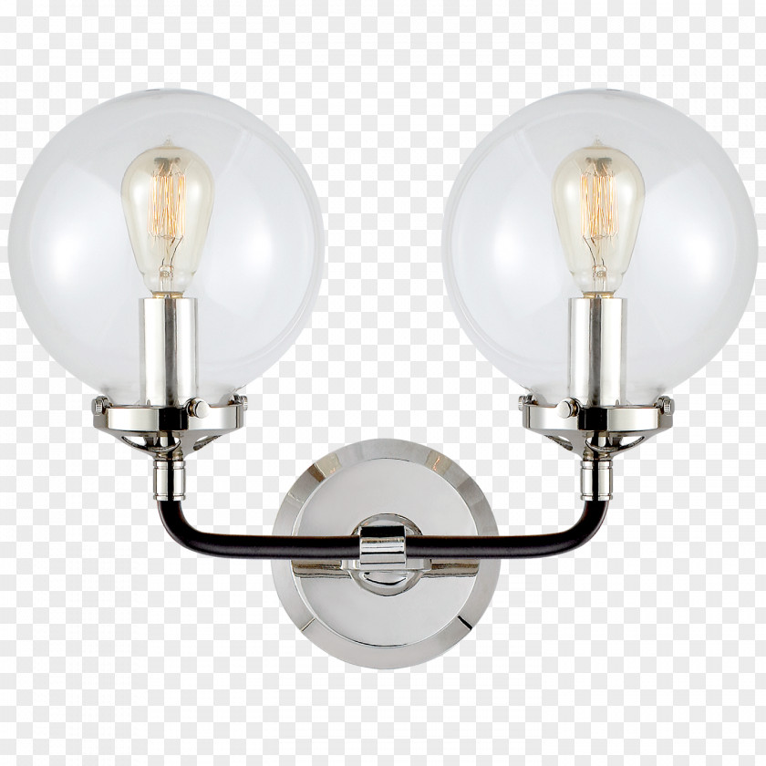 Light Fixture Visual Comfort-Bistro Sconce In Polished Lighting PNG