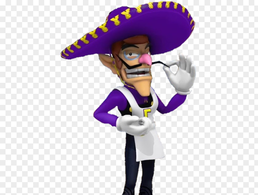 Mario Super Odyssey Taco Waluigi 64 PNG