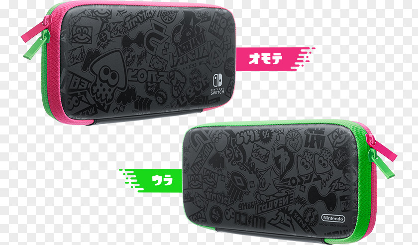 Pink Neon Word Splatoon 2 Nintendo Switch Pro Controller Joy-Con PNG