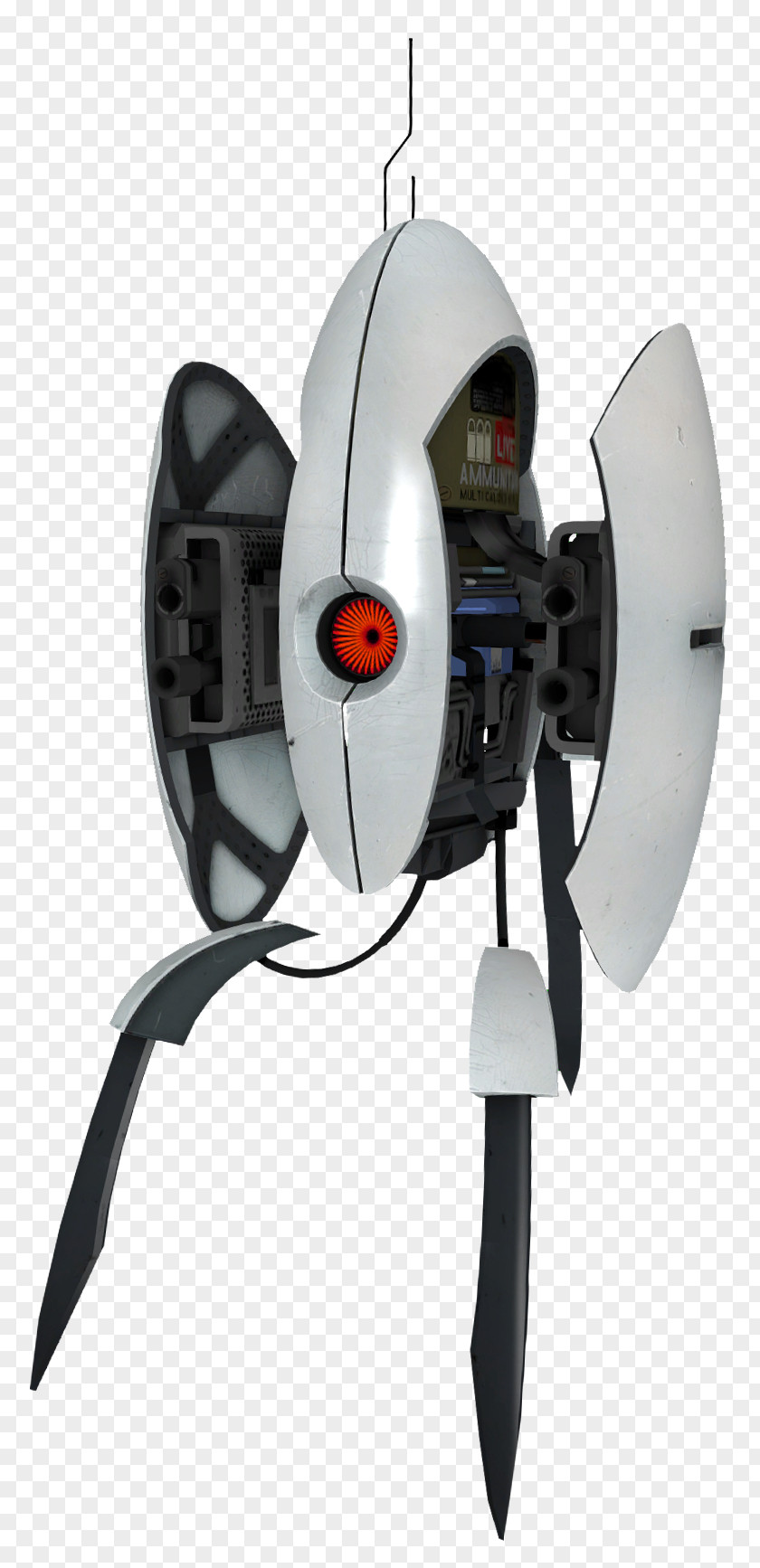 Portal 2 Team Fortress Turret Sentry Gun PNG